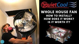 Whole House Fan Install amp How Well Does It Work [upl. by Dnalro]