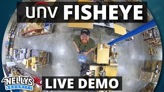 Uniview 360° Fisheye Product Demo IPC868ERVF18B amp IPC815SRDVPF14 [upl. by Orhtej]