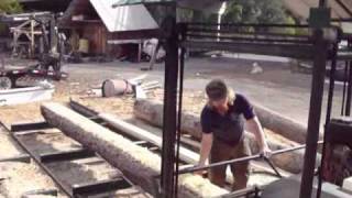 Swing Blade Sawmill in action Missoula Montana  high productivity [upl. by Nuzzi331]