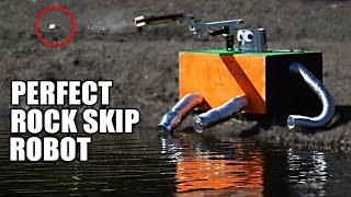 Rock Skip Robot The Science of Perfect Rock Skipping [upl. by Dyann6]