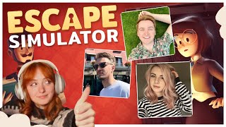 Escape Room Simulator with LDShadowLady SolidarityGaming and Smajor [upl. by Auqinaj]