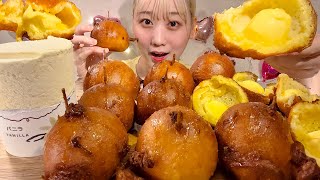 ASMR 揚げバター Deep Fried Butter【日本語字幕】【咀嚼音MukbangEating Sounds】 [upl. by Darby]