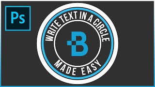 How To Write Text In A Circle In Photoshop [upl. by Ymmac]