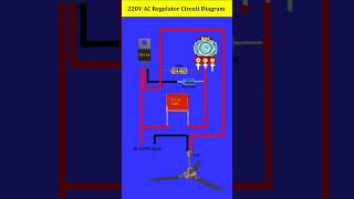 220 V AC Regulator Circuit Diagram shorts electricedison shortsfeed viralvideo [upl. by Ynafets]