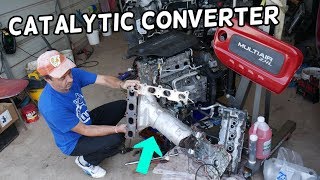 CATALYTIC CONVERTER REPLACEMENT REMOVAL 24 CHRYSLER 200 FIAT 500X DODGE RAM PROMASTER CITY [upl. by Ken687]