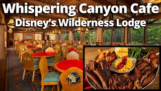 Whispering Canyon Cafe Review AllYouCanEat BBQ at Disneys Wilderness Lodge [upl. by Bergmans396]