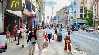 London Walking Tour  Oxford Street Summer Walk 2021  June Reopen  4K [upl. by Ivory]