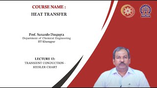 Lecture 13  Transient Conduction  Heisler Chart [upl. by Eaton755]