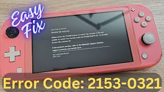 Nintendo Switch Error code 21530321Easy Fix [upl. by Nollad503]