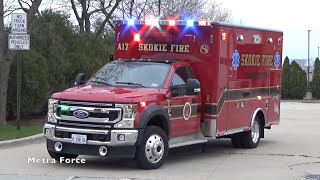 Skokie IL Fire Dept Ambulance 17 Responding [upl. by Ettelocin243]