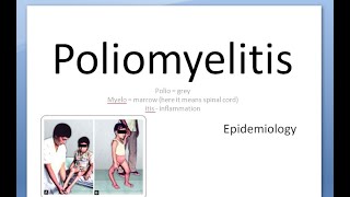 PSM 212 Polio Poliomyelitis Epidemiology PAN AFP Acute Flaccid Paralysis Surveillance indicators [upl. by Fiora247]