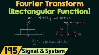 Fourier Transform of Basic Signals Rectangular Function [upl. by Donall651]