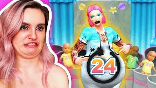 SIMS 4 100 BABY CHALLENGE IN 24 HOURS [upl. by Cormick747]