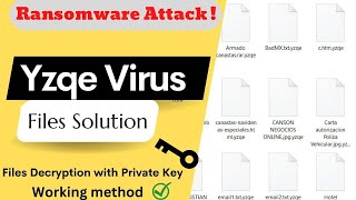 Yzqe Virus Solution  yzqe files Decrypt amp Removal Guide  Yzqe files Recovery [upl. by Ayetal]