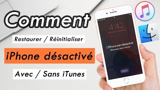 Débloquer iPhone désactivé  mot perdu ou oublié Solution 100 fonctionner [upl. by Sephira]