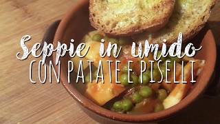 SEPPIE IN UMIDO CON PATATE E PISELLI  ricetta facile [upl. by Heath]