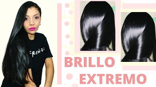 🤩BRILLO EXTREMO para CABELLOS PELO RIZADOS Y LISOS😱 CABELLO BRILLANTE Y SEDOSO [upl. by Kurtzman]