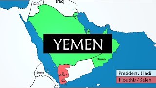 Yemen  28 years of history on a Map [upl. by Jonah]