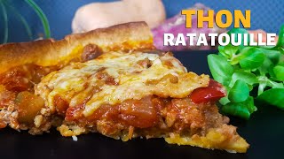 RECETTE DUNE TARTE au THON MOUTARDE et RATATOUILLE Facile et Rapide  Nice2MeatU [upl. by Ailisec9]