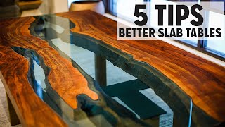 5 Tips For Better Live Edge Tables [upl. by Malina427]