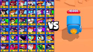 TOUS LES BRAWLERS vs LE GROS COFFRE  QUI met le PLUS DE DEGATS  sur Brawl Stars Olympics [upl. by Assyle127]