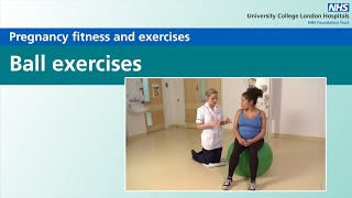 Pregnancy fitness and exercises  Ball exercises [upl. by Cavan]