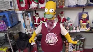 Gemmy LifeSize 5ft Dancing Homer Simpson Original Version [upl. by Airrotal965]