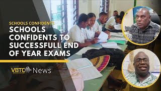 Port Vila Schools Express Strong Confidence to Complete EndofYear Exams Successfully  VBTC News [upl. by Noemys]