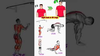 quotGain Height in 30 Days with These Effective Exercisesquot fitness increaseheight exerciseathome [upl. by Armilda]