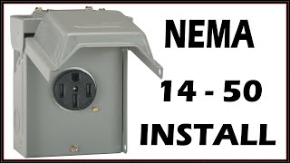 How I Installed a 50a 220v240v Line For a Tesla and RV  For Beginners NEMA 1450R [upl. by Yelyr]