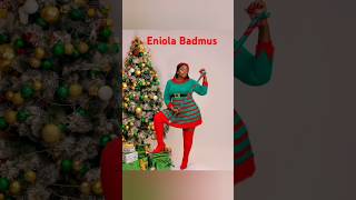 Eniola Badmus shares adorable Christmas moment looking good [upl. by Noived]