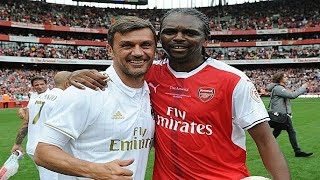 Nwankwo Kanu Hattrick vs AC Milan Legends 3 September 2016 [upl. by Aihtennek]