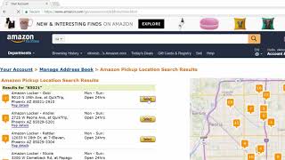 How to add Amazon Locker Pickup locations on Amazon Address Book to deliver your packages [upl. by Edi]