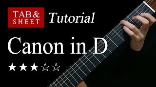 Canon in D  Guitar Lesson  TAB [upl. by Acnaib231]