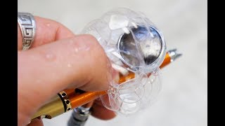 problem airbrush troubleshooting  bubbles in the paint cup explained Airbrush bubbles cup airleak [upl. by Hakan]