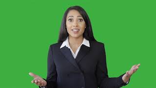 portrait of young black business women talking isolated green screen background [upl. by Harhay]