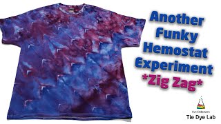 Tie Dye Patterns  Another Funky Hemostat Experiment zig zag [upl. by Drazze987]