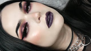 🔮DARK PLUM 🔮 kinda goth makeup tutorial [upl. by Ainwat]