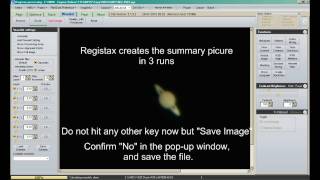 Registax Tutorial  First Saturn with C8  HD version [upl. by Rap]