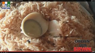 CHICKEN DUM BIRYANI  Rajahmundry Street Foods  ANDHRA STREET FOOD street food [upl. by Tonye]