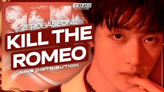 ZEROBASEONE  KILL THE ROMEO  Line Distribution [upl. by Stock922]