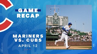 Cubs vs Mariners Game Highlights  41223 [upl. by Belia]