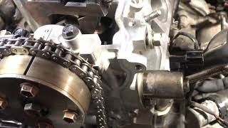 2zz engine timing chain Install [upl. by Eicart]