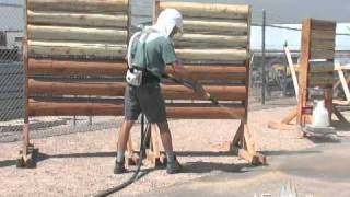 How To Sandblast Log Walls [upl. by Els]