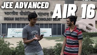 How he got AIR16 in JEE Advanced [upl. by Ddarb195]