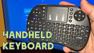 Mini Wireless Keyboard with Touchpad Remote Control Review [upl. by O'Malley]