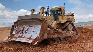 Caterpillar D11R Bulldozer Cleans The Deposit [upl. by Bazil]