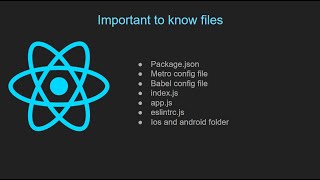 React native tutorial in hindi 4 Important to know files [upl. by Eimmat743]