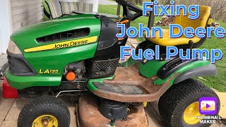 JOHN DEERE  Fuel Pump Vacuum Line Repair [upl. by Amuh]