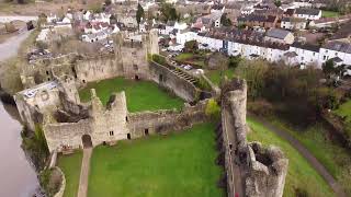 Chepstow Castle  Castell Casgwent  Drone Footage [upl. by Ydaf]